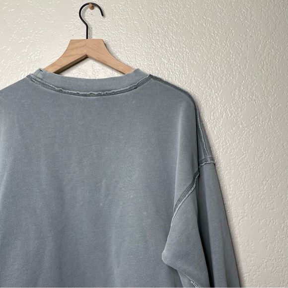 FP Movement Free People Solid Metti Crew Oversized Distressed - Picture 11 of 12